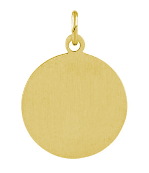 14k Yellow Gold St. Jude Medal (18 MM).