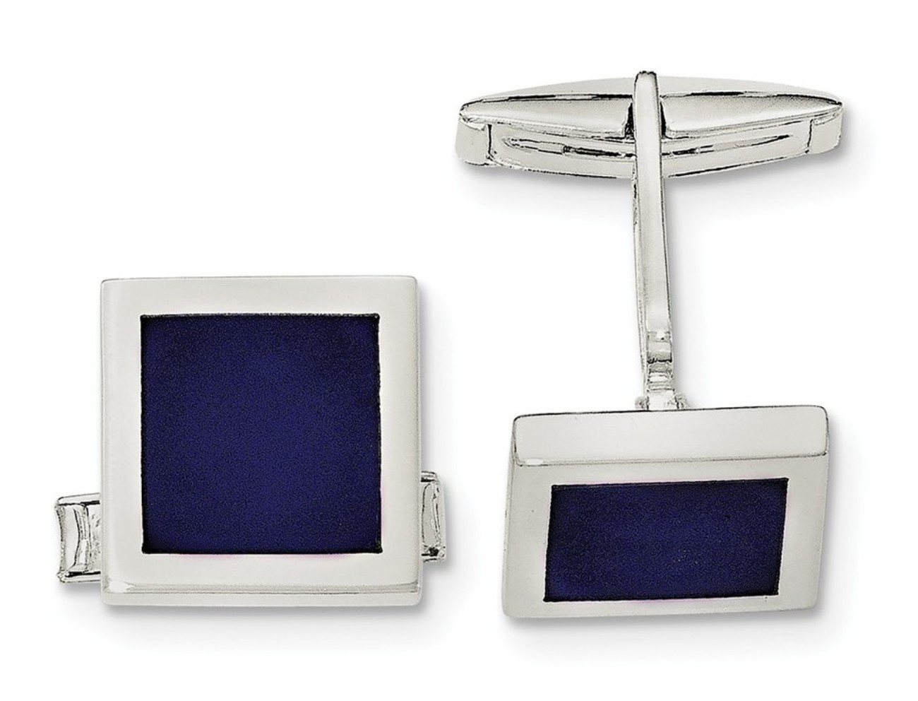 Sterling Silver Lapis Cuff Links