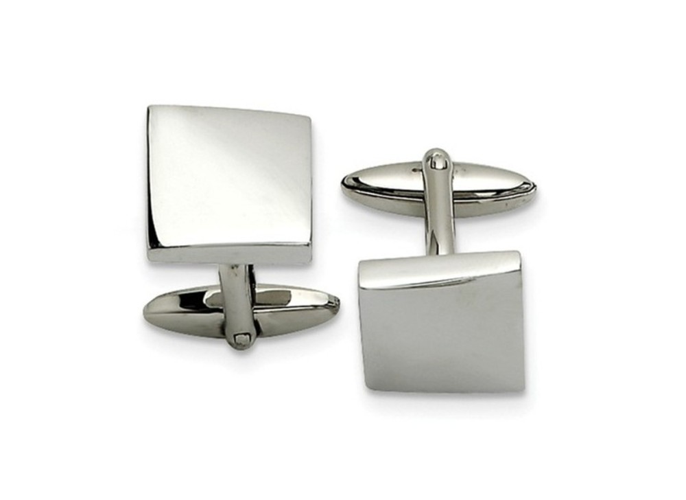 Stainless Steel Polished Cuff Links