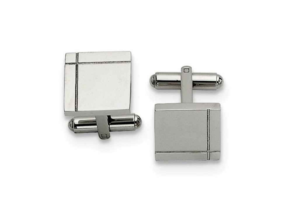 Stainless Steel Polished Cuff Links