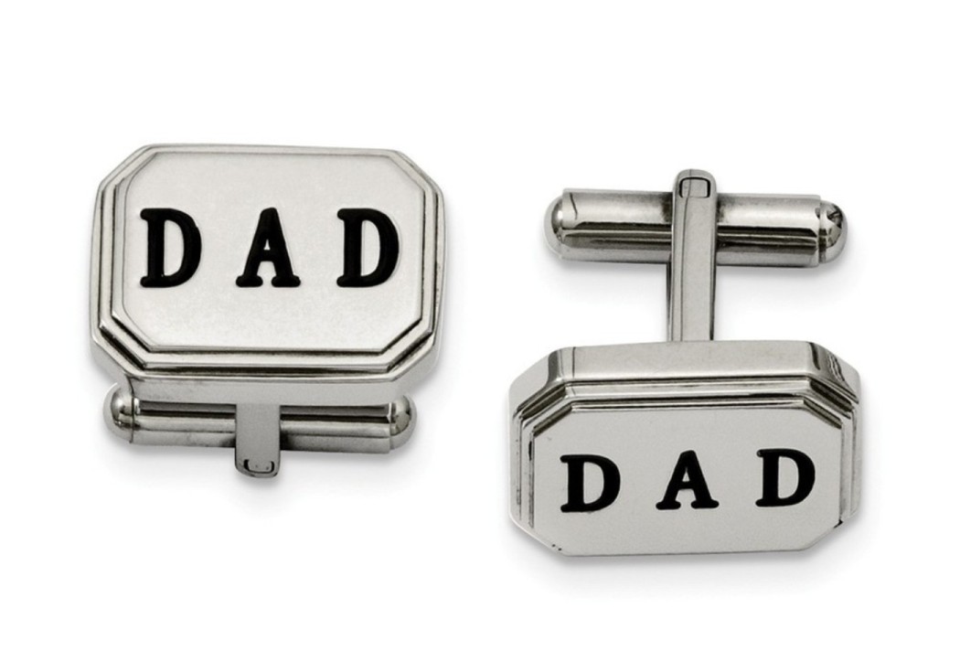 Stainless Steel Dad Cuff Links