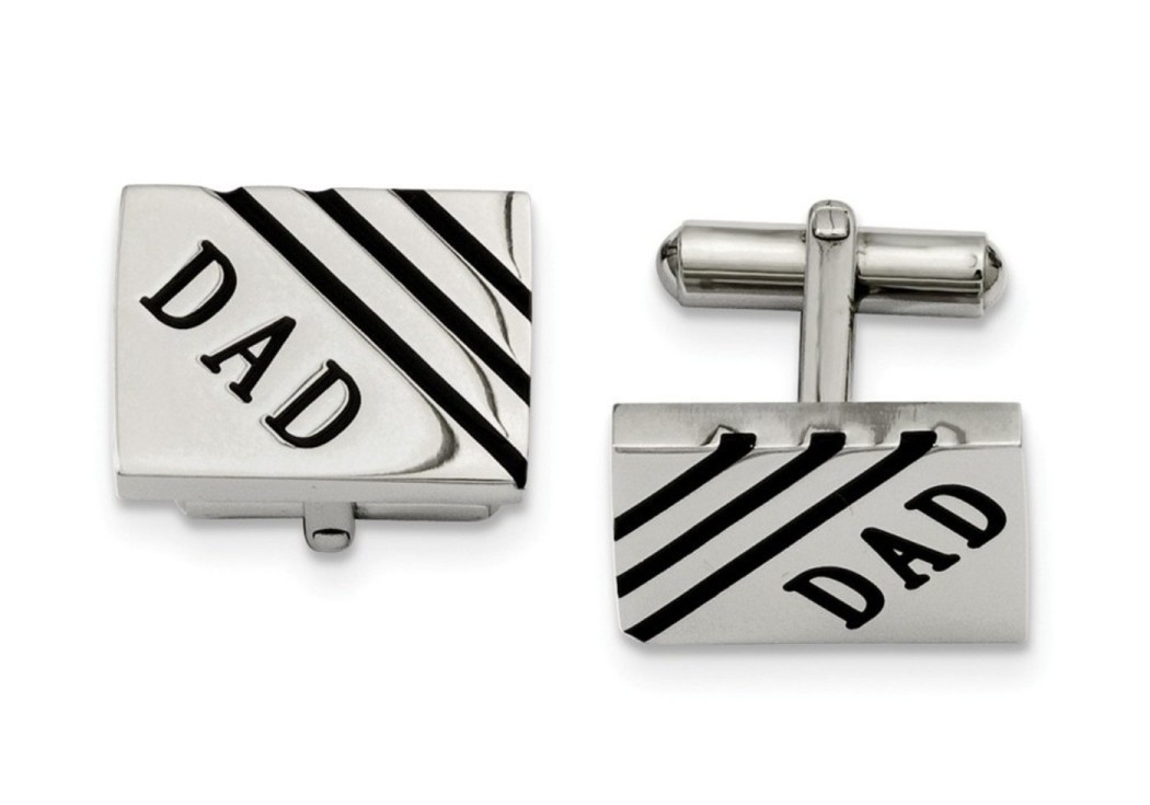 Stainless Steel Dad Cuff Links