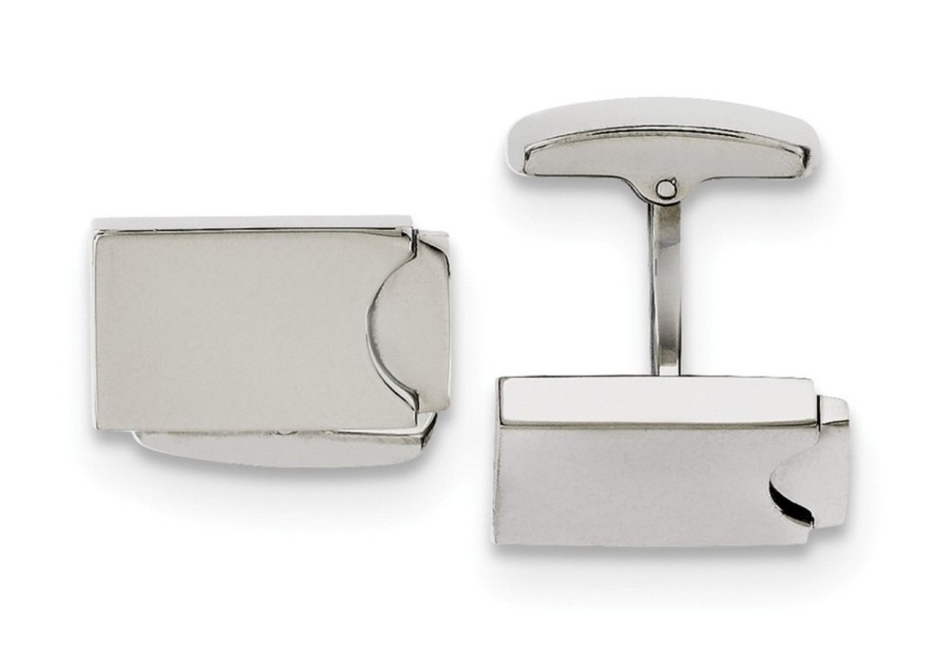 Stainless Steel Polished Cuff Links