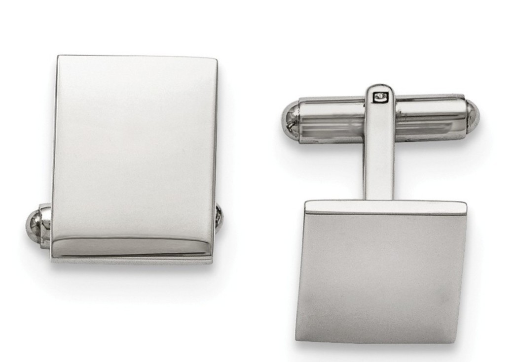 Stainless Steel Polished Cuff Links