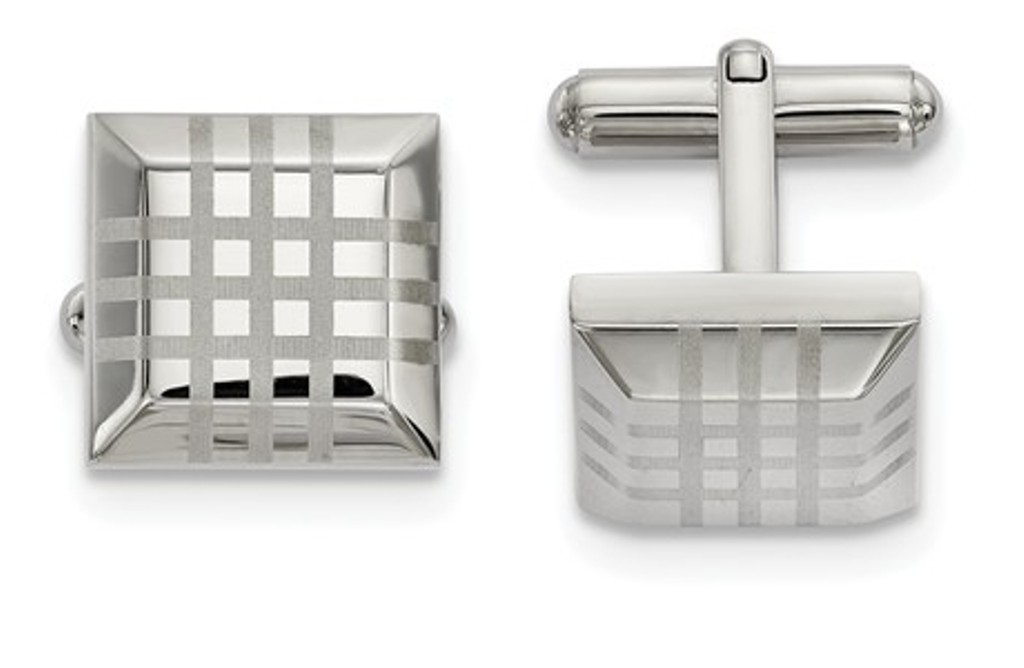 Stainless Steel Polished Cufflinks
