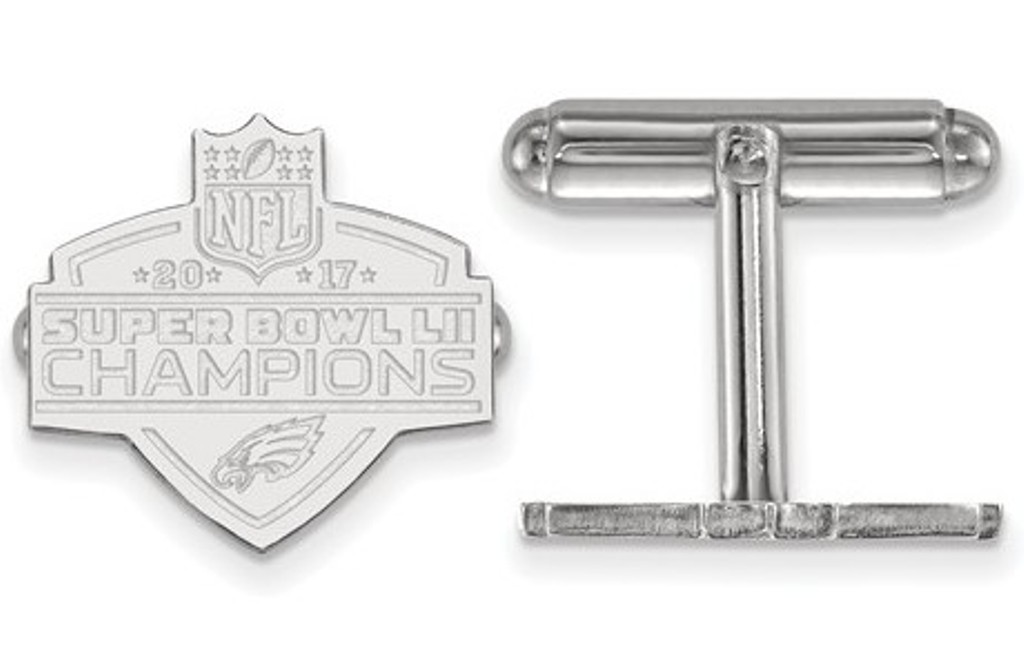 Sterling Silver Philadelphia Eagles Super Bowl LII Champions Cuff Link