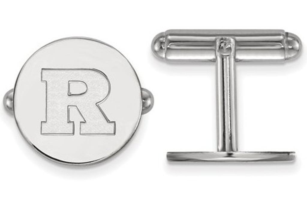 Sterling Silver LogoArt Rutgers Cuff Link