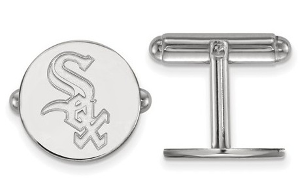 Sterling Silver MLB LogoArt Chicago White Sox Cuff Link