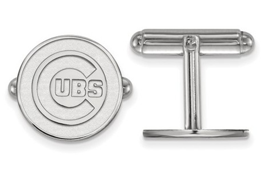 Sterling Silver MLB LogoArt Chicago Cubs Cuff Link