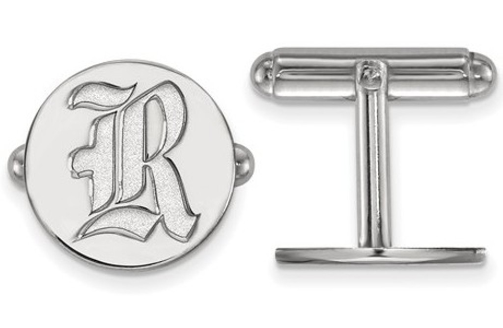 Sterling Silver LogoArt Rice University Cuff Links