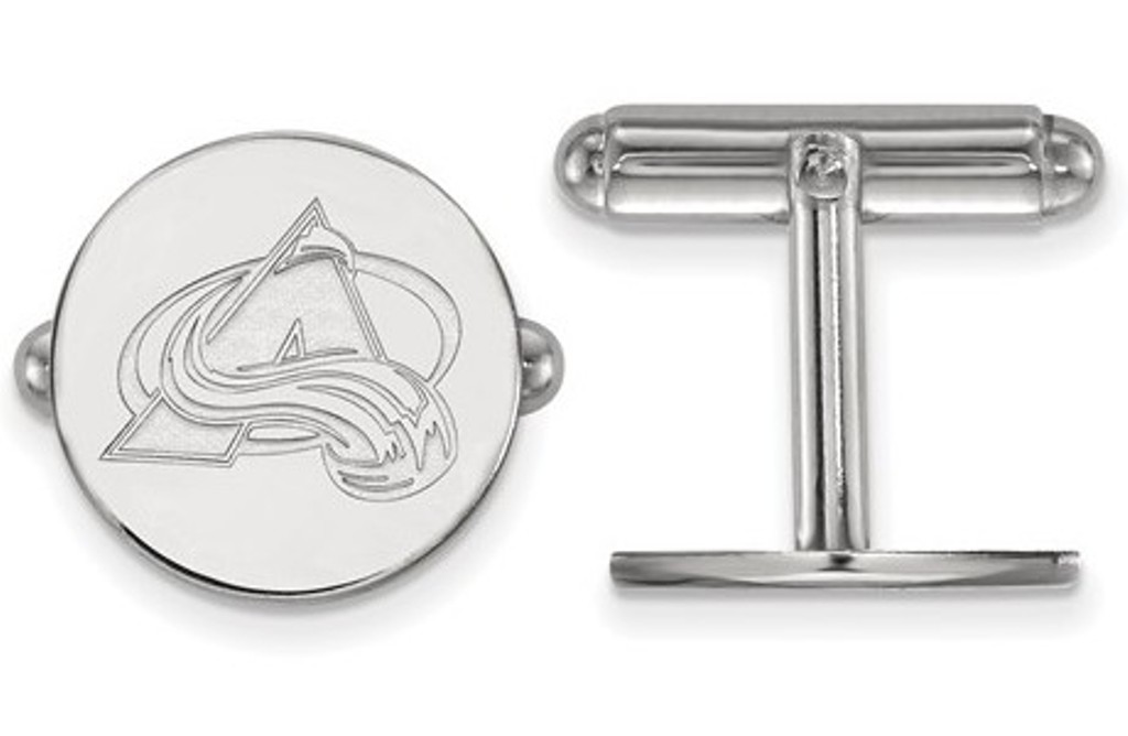 Sterling Silver NHL LogoArt Colorado Avalanche Cuff Links