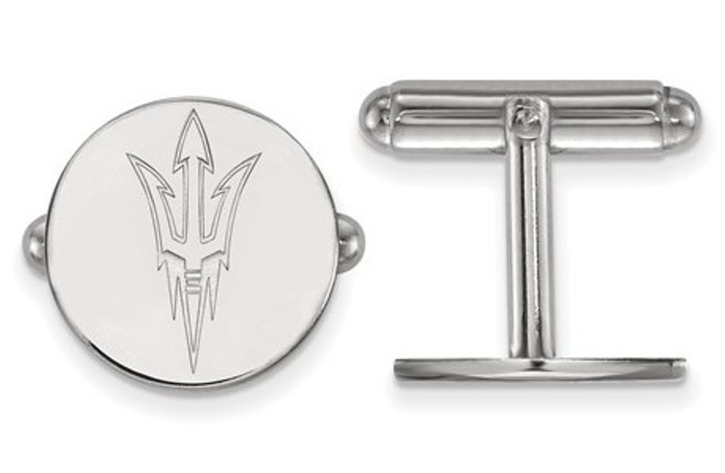 Sterling Silver LogoArt Arizona State University Cuff Link