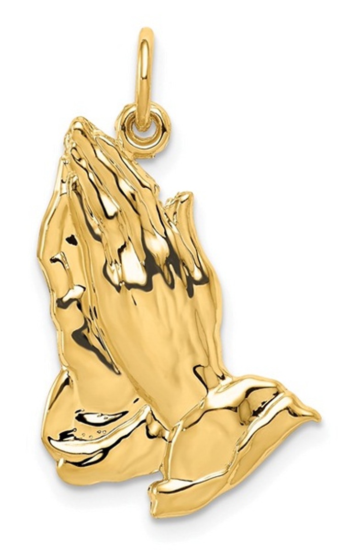 14k Praying Hands Pendant