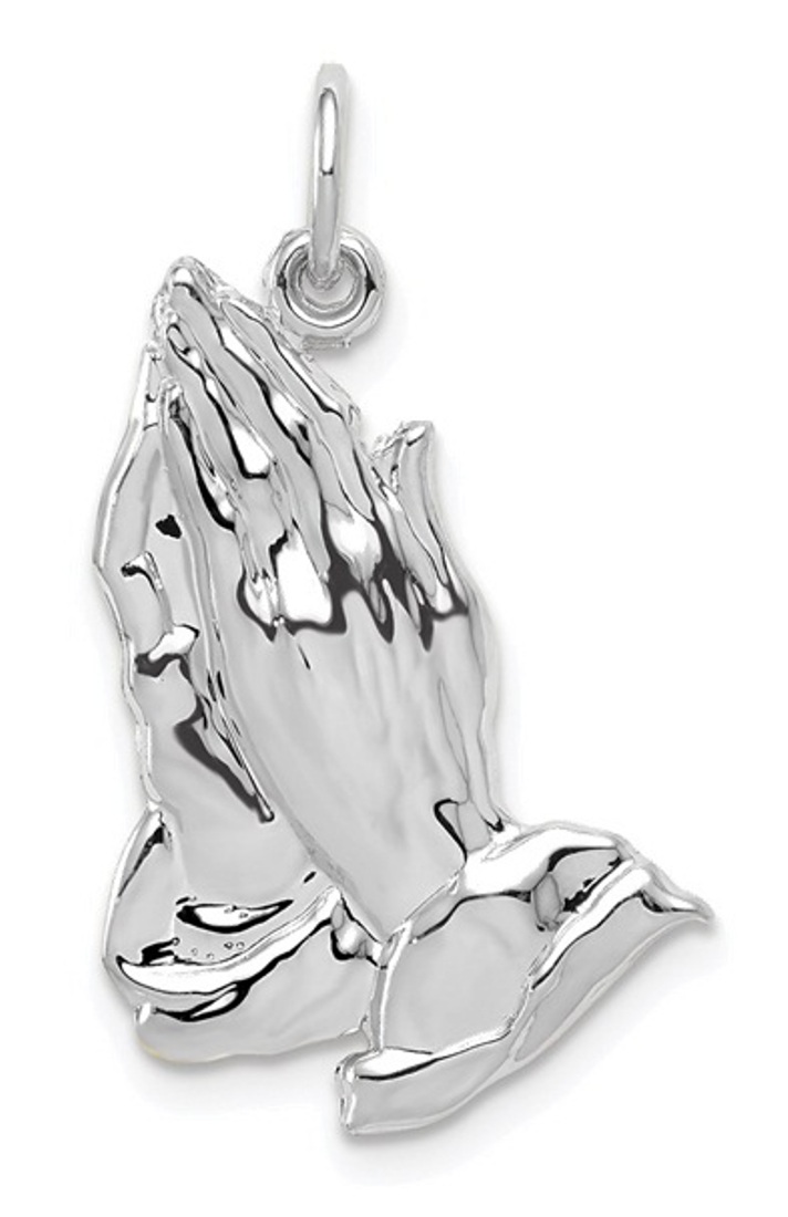 14kw Praying Hands Pendant