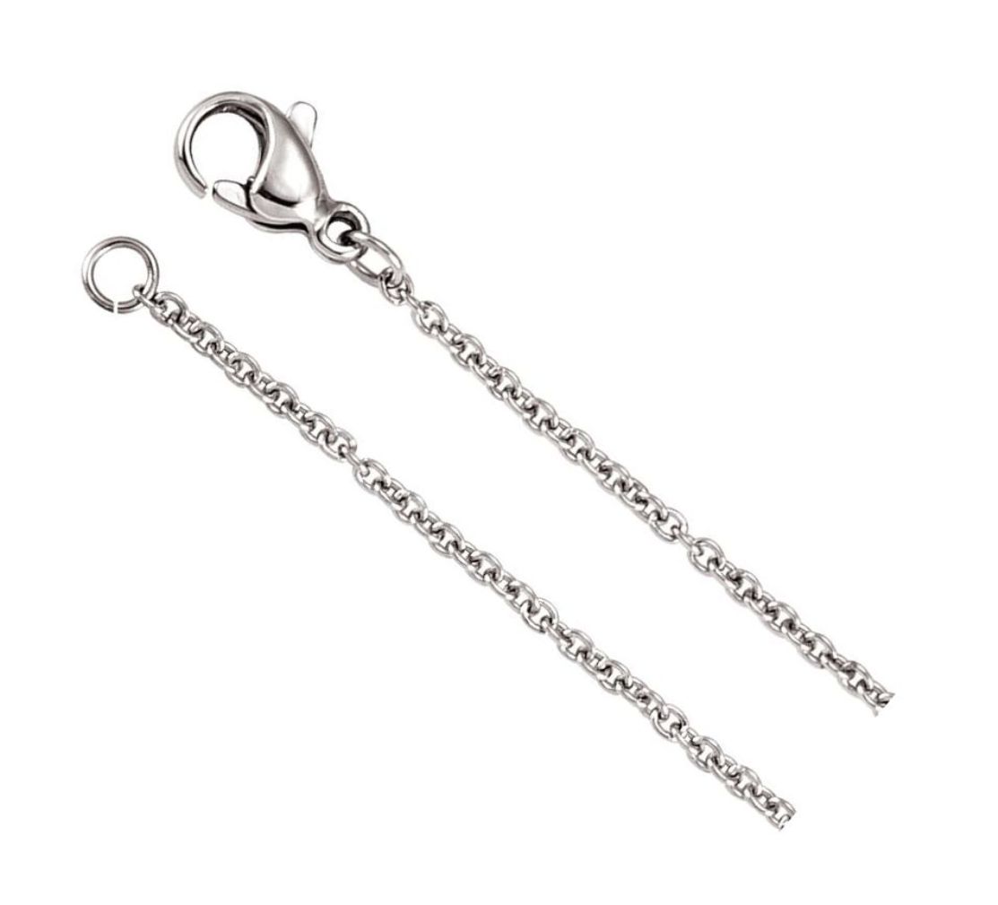 Stainless Steel Anchor Link Chain with Lobster Clasp 16''