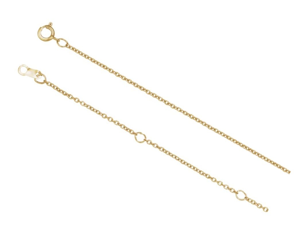 Necklace Extender and Safety Chains in 14k Yellow and White Gold - Boomer  Style MagazineBoomer Style Magazine