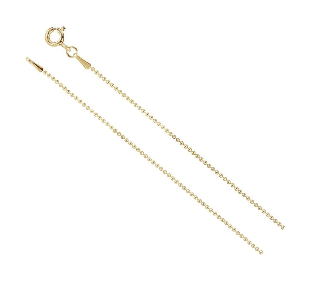 14K Yellow Gold Bead 16