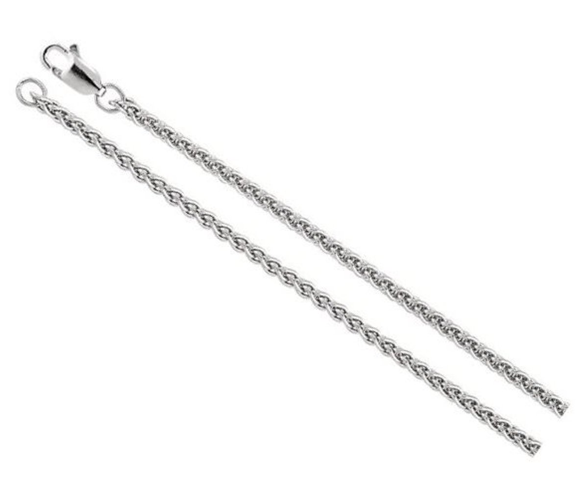 Sterling Silver 2.4mm Wheat Chain Extender or Safety Chain (3.50) 
