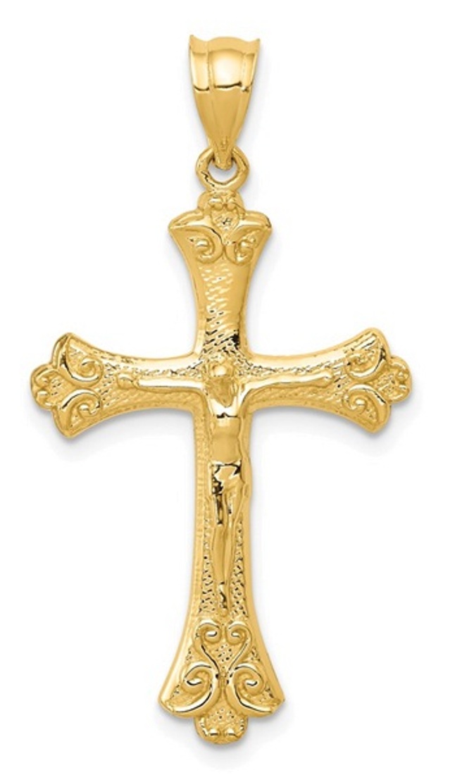 14k Crucifix Pendant