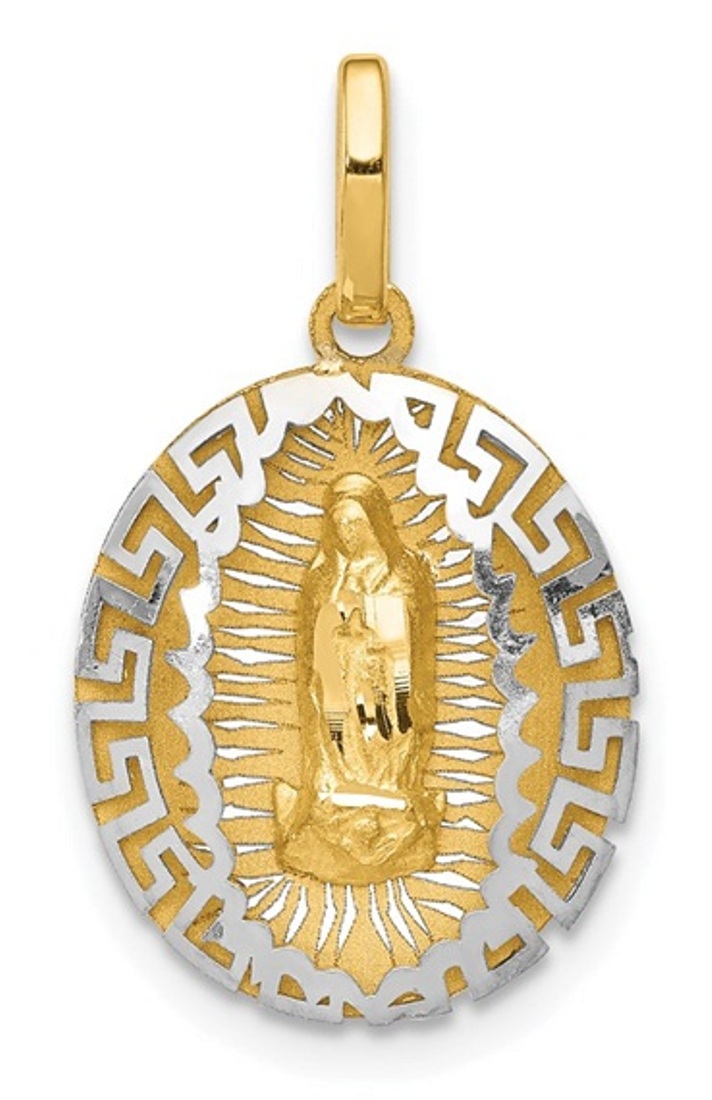 14k Two-Tone Our Lady Of Guadalupe Pendant