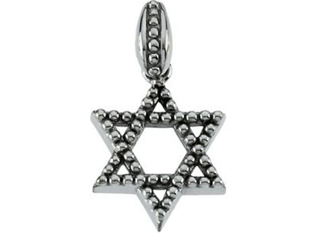 Star of David Sterling Silver Pendant (Made in Holy Land)