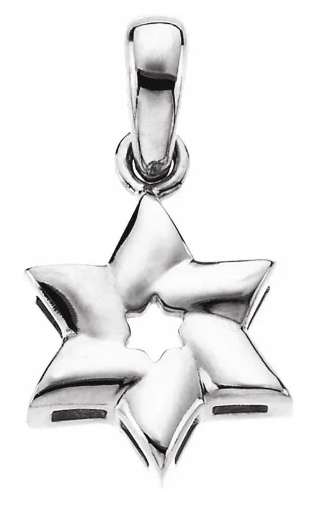 Star of David Sterling Silver Pendant