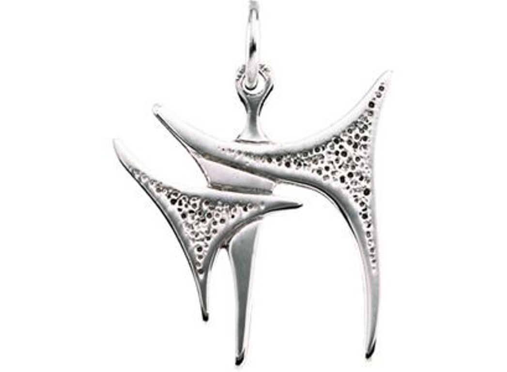 Chai 14k White Gold Pendant