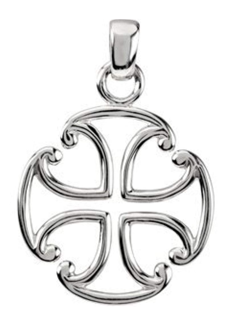 Maltese Cross Sterling Silver Pendant