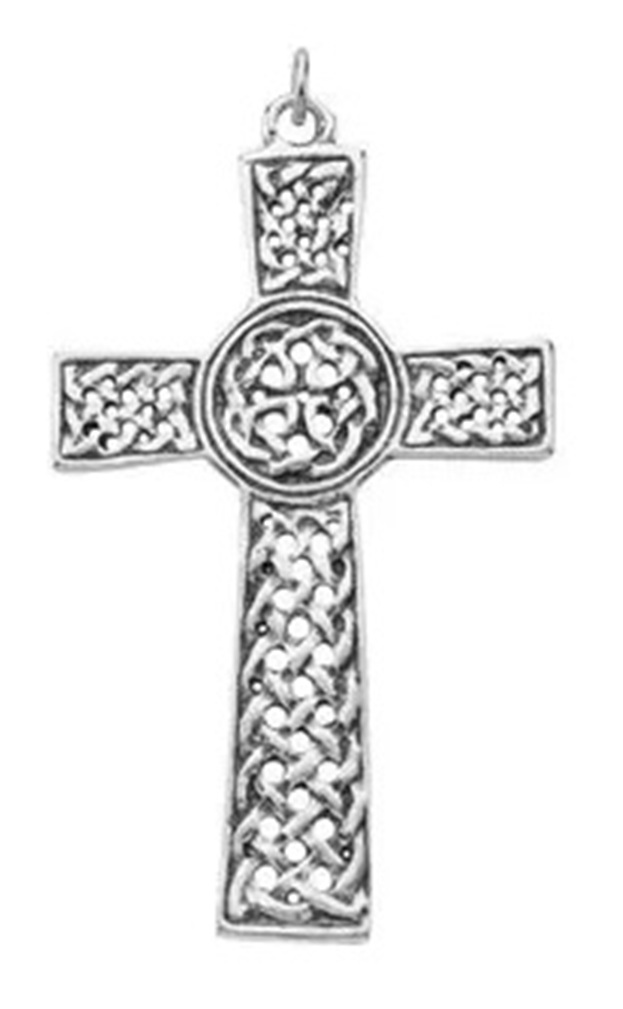 Celtic Cross Sterling Silver Pendant Made in the Holy Land