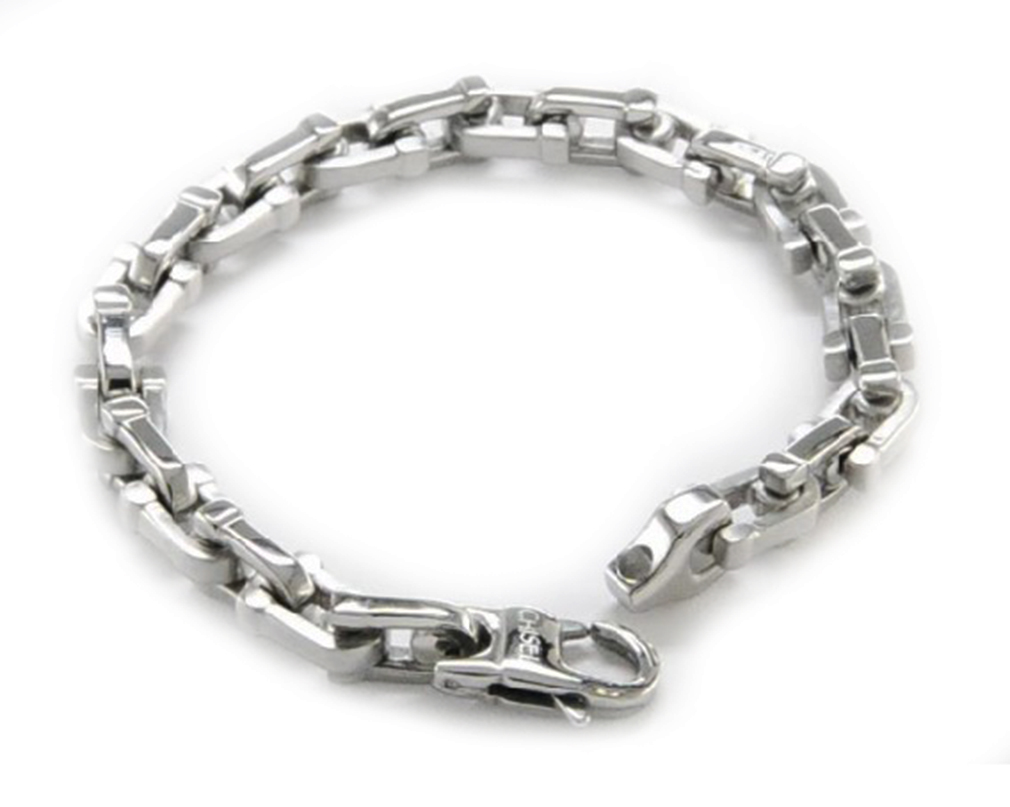 Stainless Steel Brushed And Polished Bracelet, 8.5