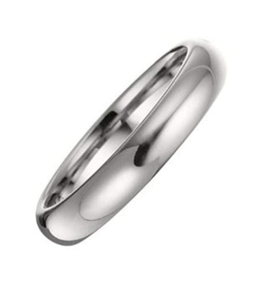 4mm Comfort Fit Tungsten Domed Band Size 6.5