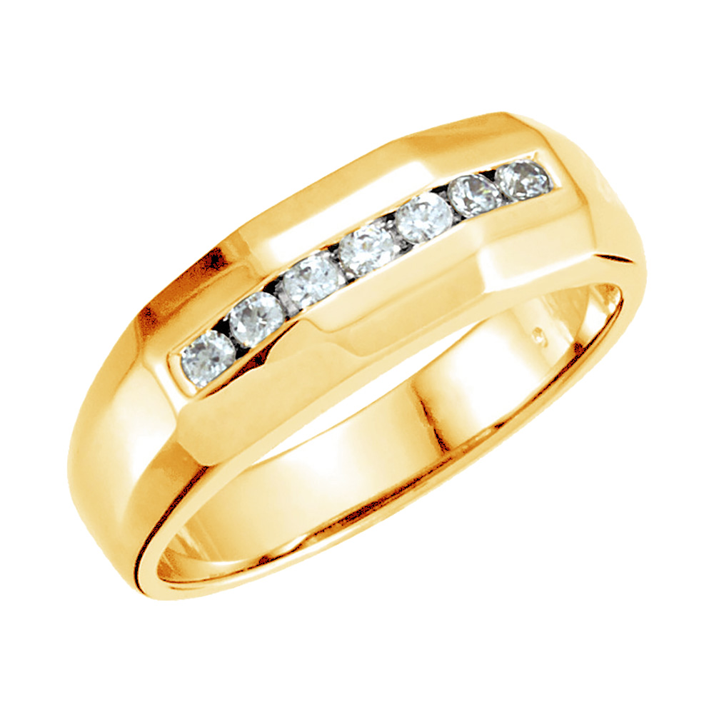 Men's Diamond Rings in 14k Yellow Gold, 14k White Gold, Platinum and ...