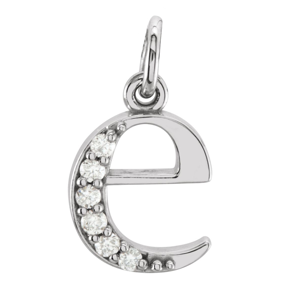 Diamond Initial Lowercase Alphabet Pendants - Boomer Style ...